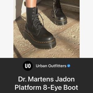 Dr. Martens platforms. size 6. Super cute!